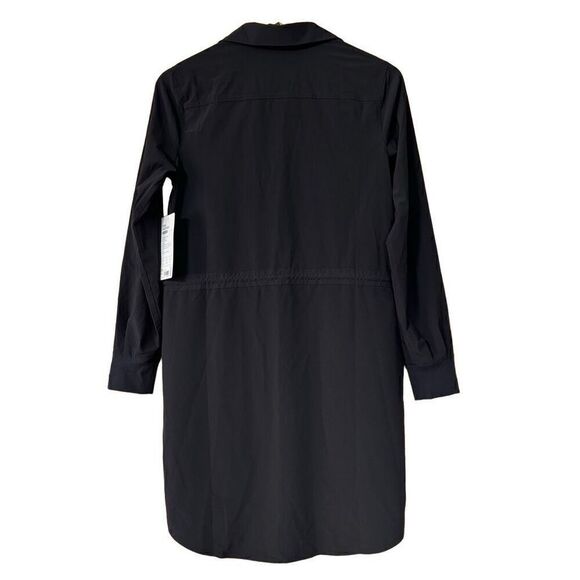 ATHLETA Zuma shirt Dress Black new - Picture 4 of 11